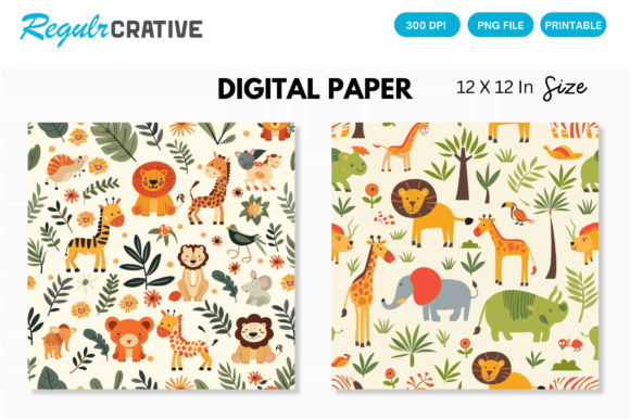 Animal Safari Seamless Digital Paper: A Designer's Field Guide
