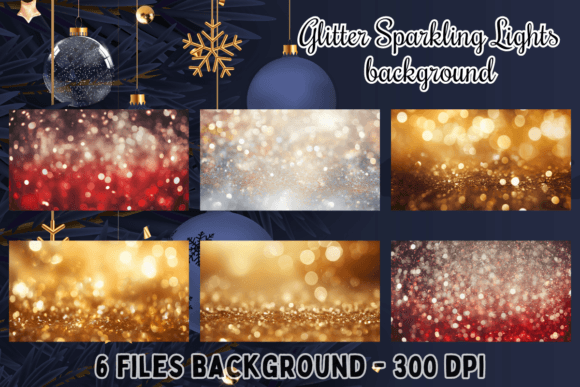 Christmas Glitter Sparkling Lights: Your Festive Instant Download