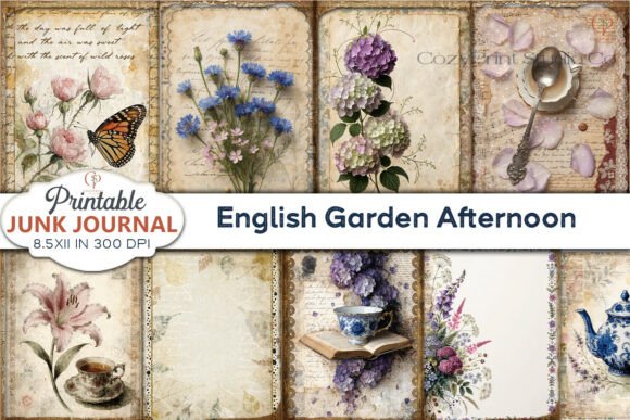 Discover the Charm of the English Garden Afternoon Junk Journal