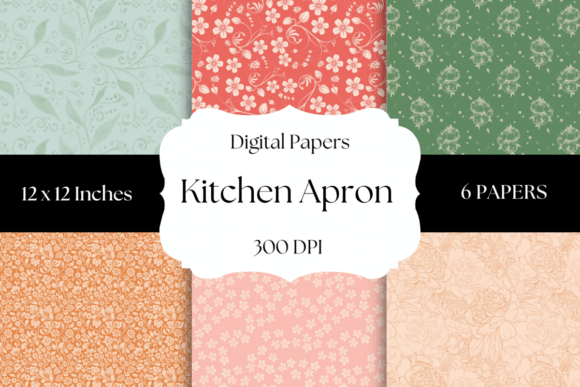Embrace Nostalgia: The Kitchen Apron Digital Paper Collection