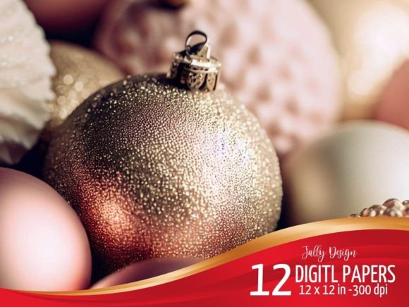 Golden Christmas Ornaments Digital Paper: A Designer's Guide