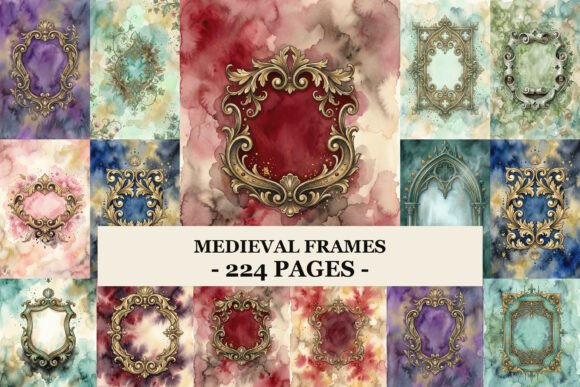 Medieval Frames: A Digital Toolkit for Vintage Junk Journals