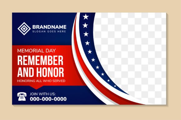 Memorial Day Horizontal Banner: A Designer's Tool for Respectful Design