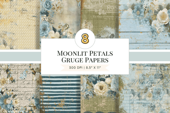Moonlit Petals Grunge Digital Papers: A Designer's Guide