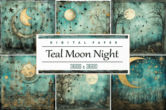 Teal Moon Night Paper: Elevate Your Digital Projects