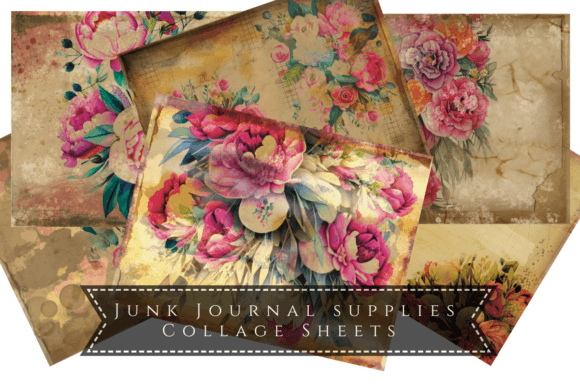 The Artistic Appeal of Junk Journal & Scrapbook Florals
