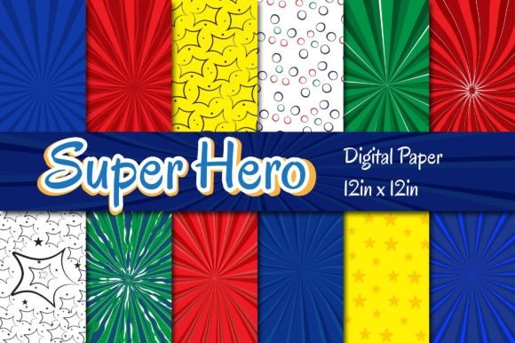 Unleash Your Project's Hero: The Super Hero Digital Paper Pack