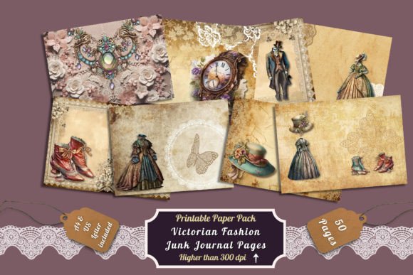 Victorian Fashion Digital Journal Papers: A Designer's Guide