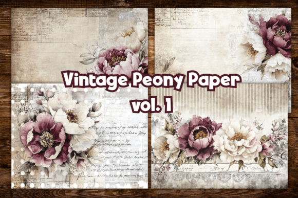 Vintage Peonies Scrapbook Paper: A Designer's Guide to Botanical Elegance
