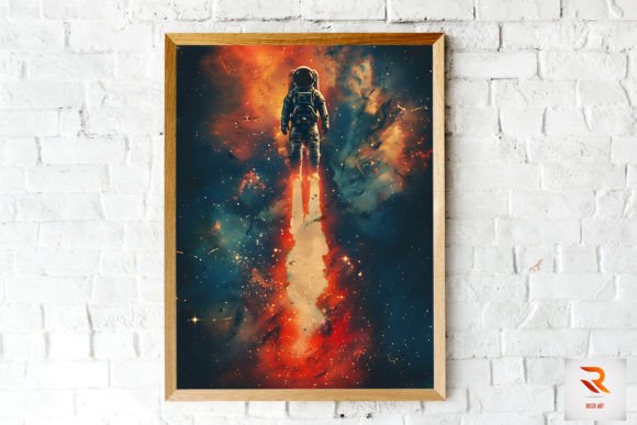 Vintage Retro Astronaut Wall Art: A Timeless Decor Choice