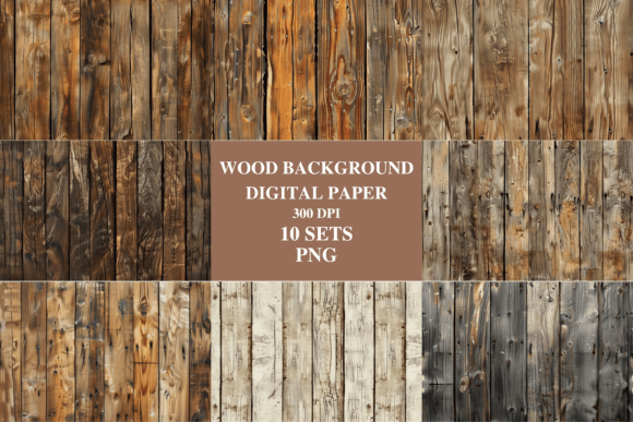 Wood Background Digital Paper: A Designer's Toolkit for Texture